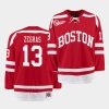 ncaa trevor zegras college hockey red home jersey