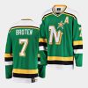 neal broten stars green heritage vintage premier retired jersey