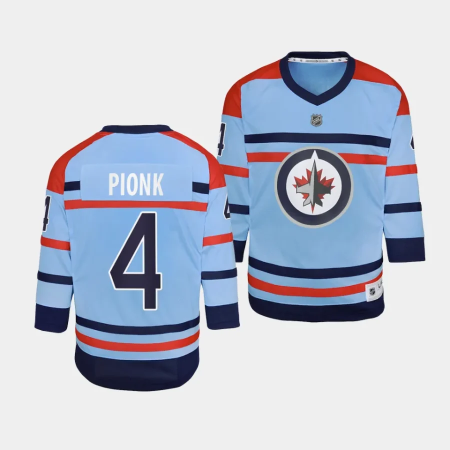 neal pionk jets 2023 24rcaf centennial youth light blue jersey