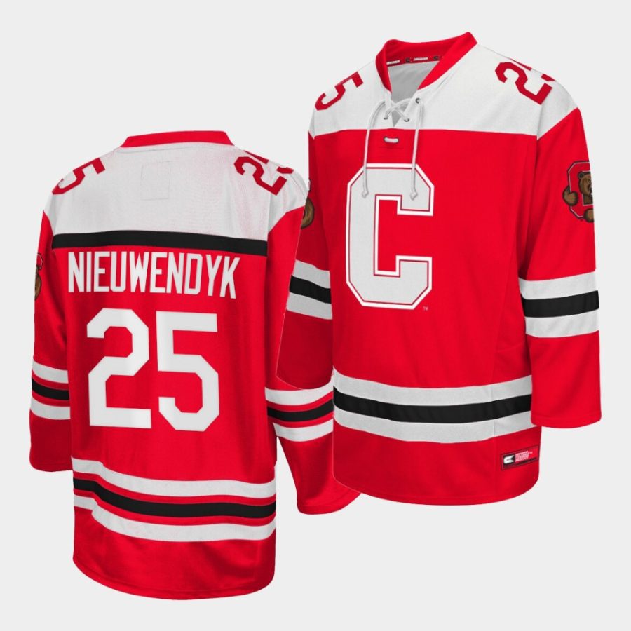 nhl mvp joe nieuwendyk college hockey red jersey