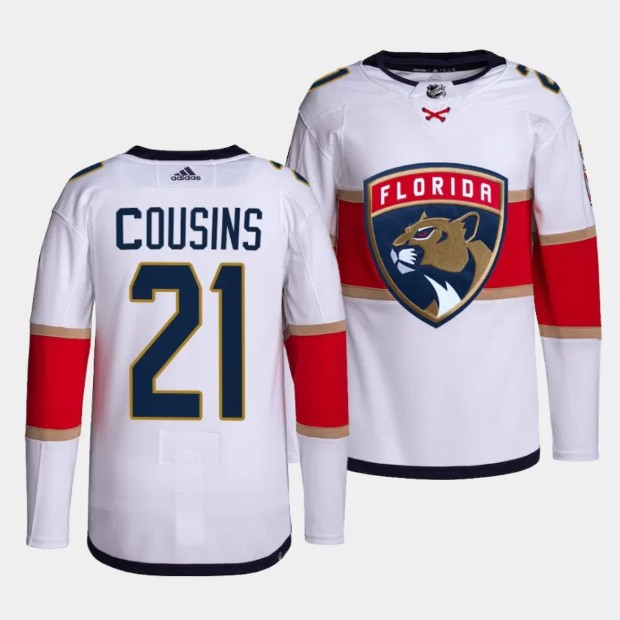 nick cousins panthers white away primegreen jersey