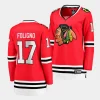 nick foligno blackhawks red home women jerseys