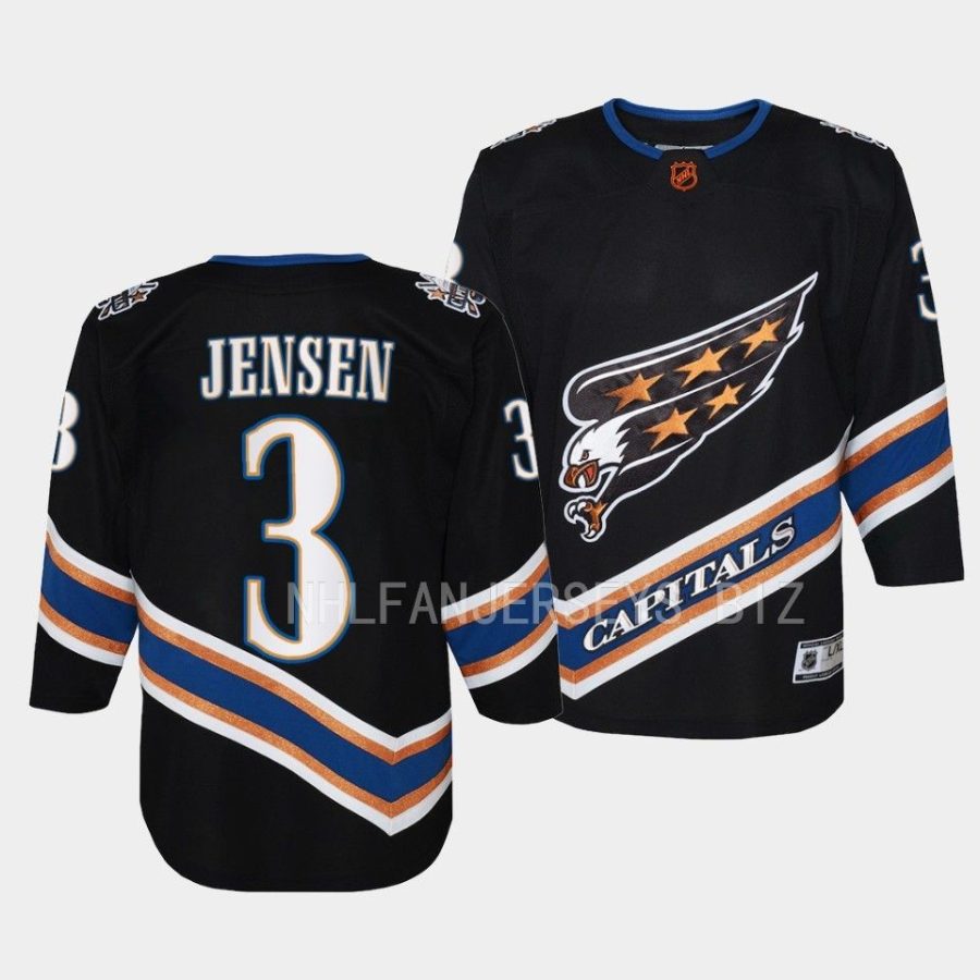 nick jensen capitals 2022special edition 2.0 youth black jersey