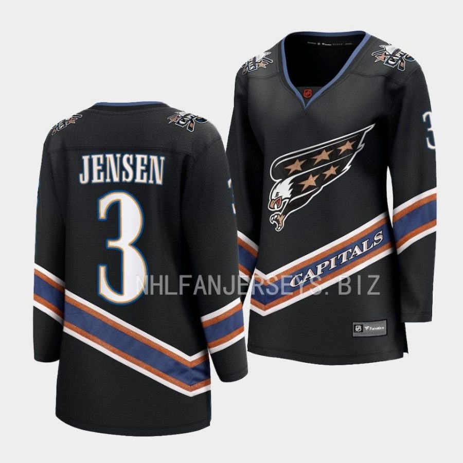 nick jensen capitals black 2022special edition 2.0 breakaway player womenjersey