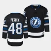 nick perbix lightning 2023 24alternate youth blackpremier player jersey