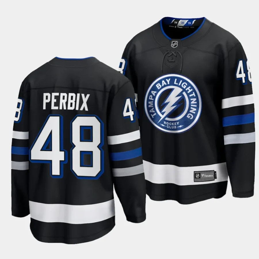 nick perbix lightning black 2023 24alternate premier breakaway jersey