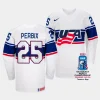 nick perbix usa 2023 iihf world championship home white jersey