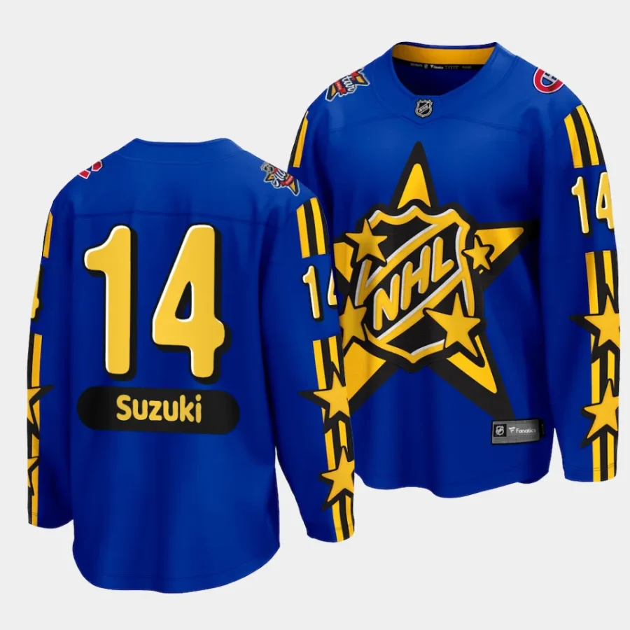 nick suzuki canadiens blue 2024 nhl all star game breakaway jersey