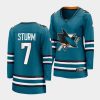 nico sturm sharks teal home women jerseys