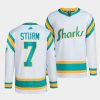 nico sturm sharks white 2022reverse retro 2.0 authentic primegreen jersey