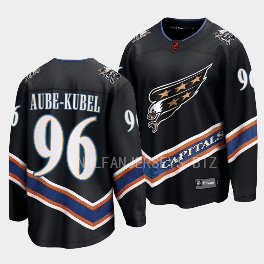 nicolas aube kubel capitals black 2022special edition 2.0 breakaway jersey