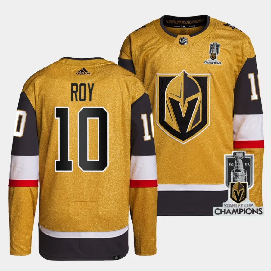 nicolas roy vgk gold 2023 stanley cup champions authentic home jersey