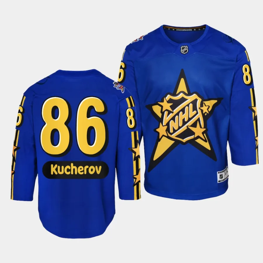 nikita kucherov lightning 2024 nhl all star game youth blue jersey