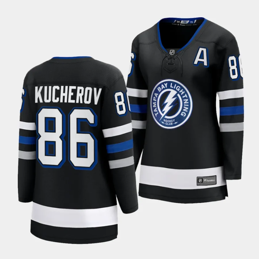 nikita kucherov lightning black alternate women jerseys