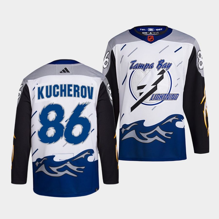 nikita kucherov lightning white 2022reverse retro 2.0 authentic primegreen jersey