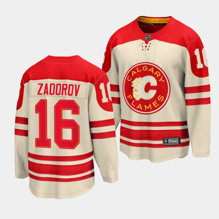 nikita zadorov flames cream 2023 nhl heritage classic premier jersey