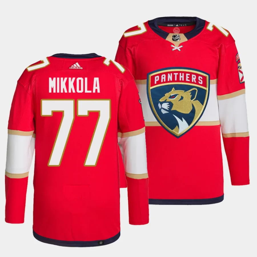 niko mikkola panthers red home primegreen authentic projersey