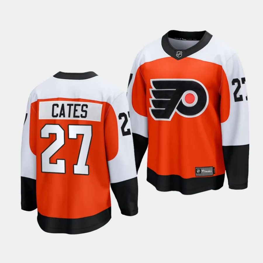 noah cates flyers burnt orange 2023 24home premier jersey