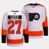 noah cates flyers white away authentic pro jersey