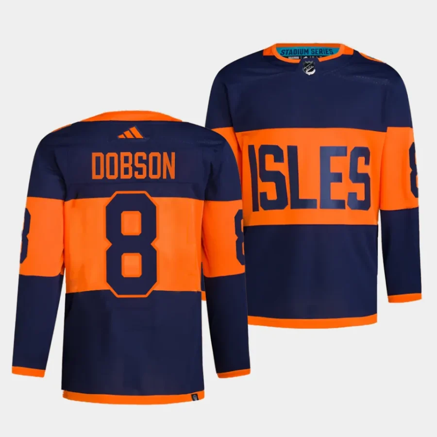 noah dobson islanders navy 2024 nhl stadium series authentic pro jersey