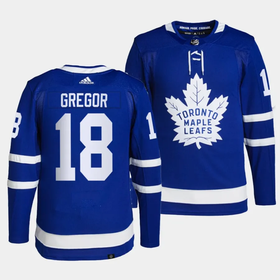 noah gregor maple leafs blue home primegreen authentic projersey