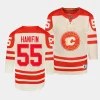 noah hanifin flames 2023 nhl heritage classic youth cream jersey