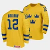 noah ostlund sweden 2024 iihf world junior championship yellow jersey