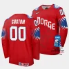 norway custom 2023 iihf world championship red away jersey