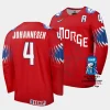 norway johannes johannesen 2023 iihf world championship red away jersey