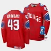 norway max krogdahl 2023 iihf world championship red away jersey