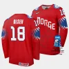 norway thomas olsen 2023 iihf world championship red away jersey