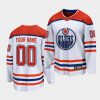 oilers custom white 2021 special edition mens jersey