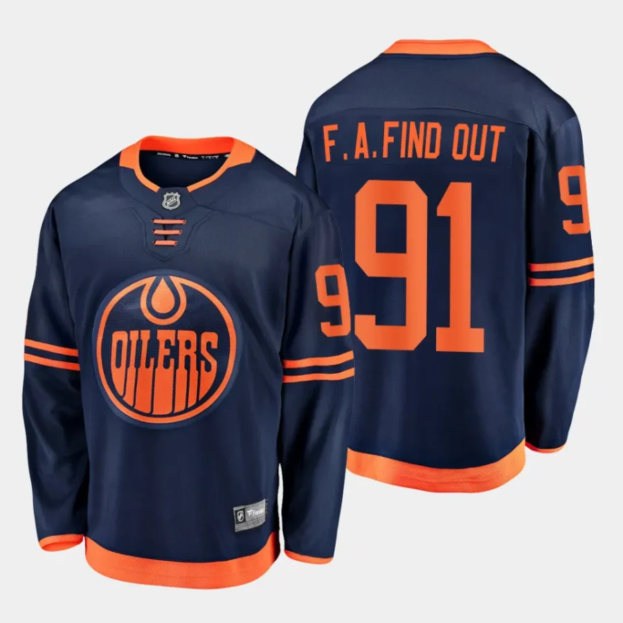 oilers navy f.a. find out alternate jersey