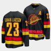 oliver ekman larsson canucks black 2023 24alternate breakaway player jersey