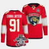 oliver ekman larsson panthers red 30th anniversary authentic home primegreenjersey