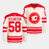 oliver kylington flames cream 2023 nhl heritage classic primegreen authentic playerjersey