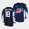 oliver wahlstrom 2020 iihf world junior championship black jersey