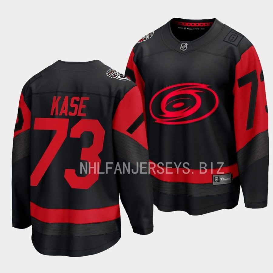 ondrej kase hurricanes black 2023 nhl stadium series breakaway player jersey