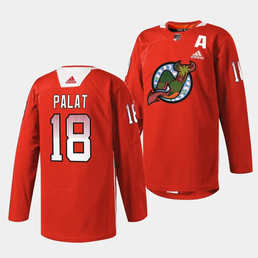 ondrej palat devils red 2024asian and pacific islander heritage night jersey