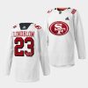 oskar lindblom sharks specialty warm up 202249er mash up white jersey