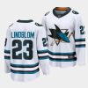 oskar lindblom sharks white away the evolve jersey