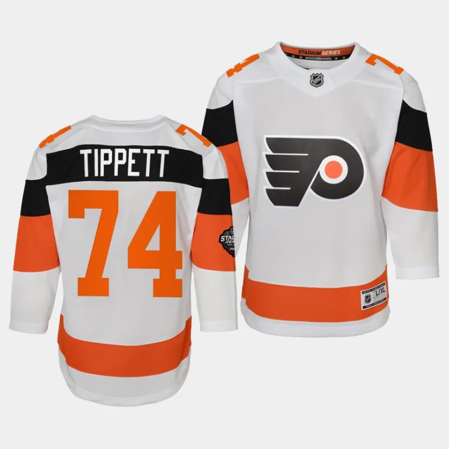 owen tippett flyers 2024 nhl stadium series youth whitepremier player jersey