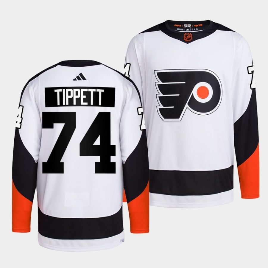 owen tippett flyers white 2022reverse retro 2.0 authentic primegreen jersey