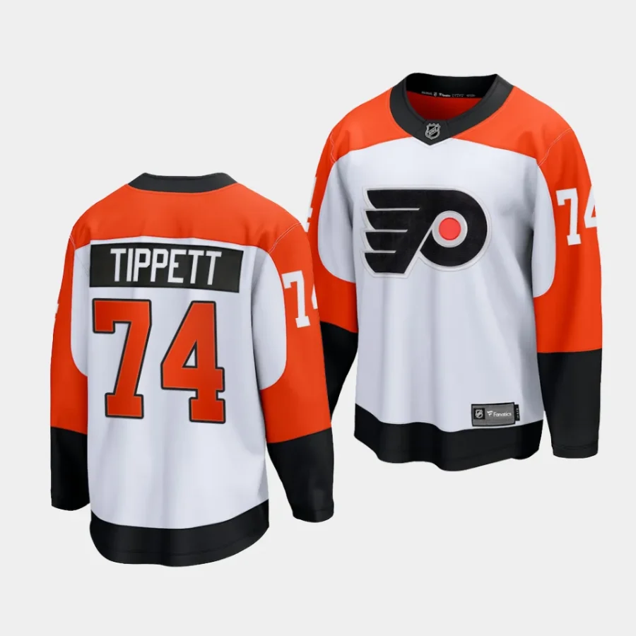 owen tippett flyers white 2023 24away premier jersey