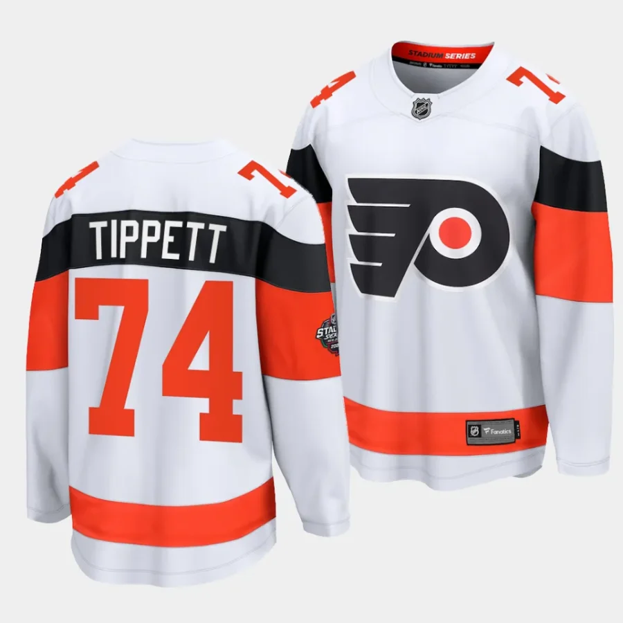 owen tippett flyers white 2024 nhl stadium series breakaway player jersey