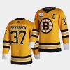 patrice bergeron bruins gold lake tahoe 2021 nhl outdoors sunday jersey