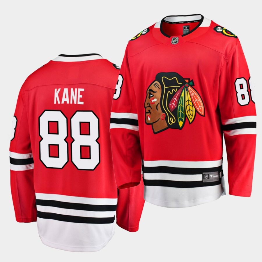 patrick kane blackhawks red home breakaway player jersey