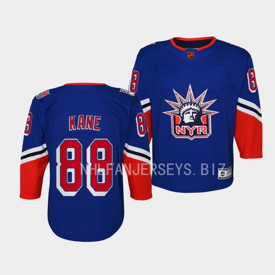 patrick kane rangers 2022special edition 2.0 youth royalpremier player jersey