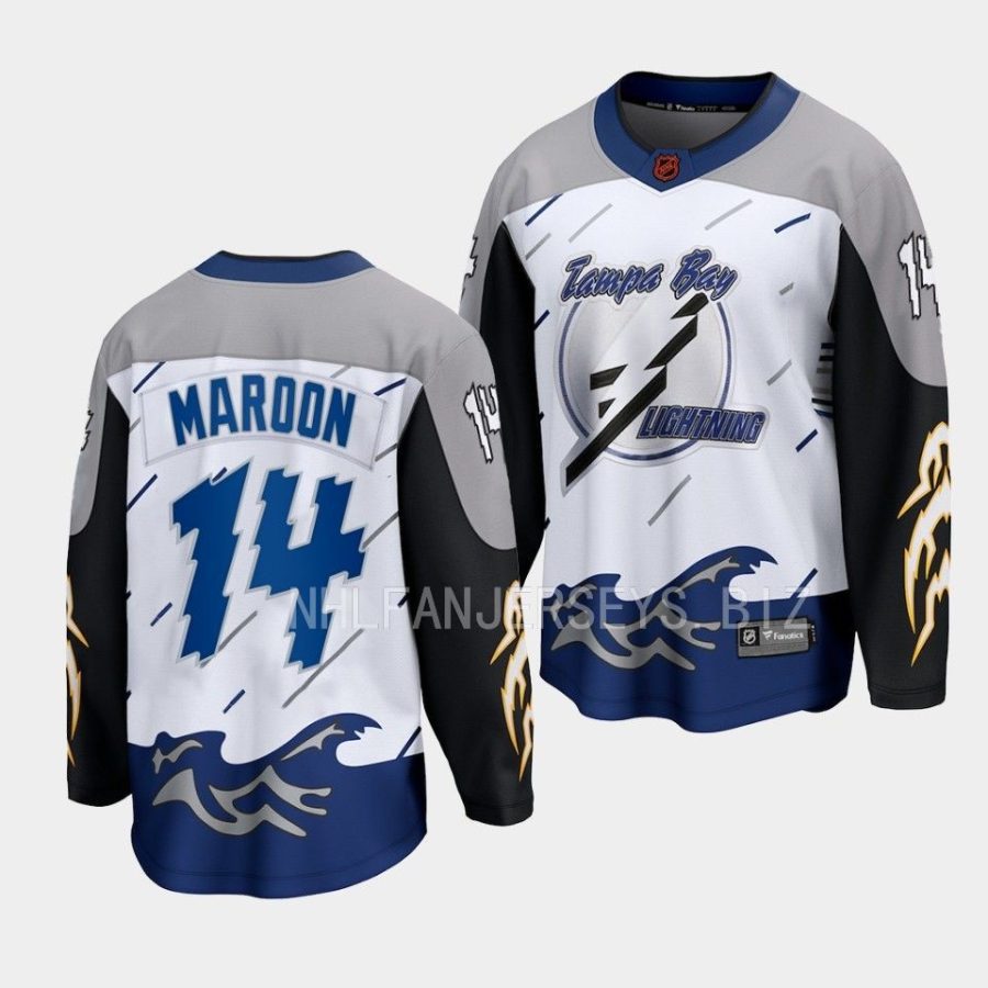 patrick maroon lightning white 2022special edition 2.0 breakaway jersey