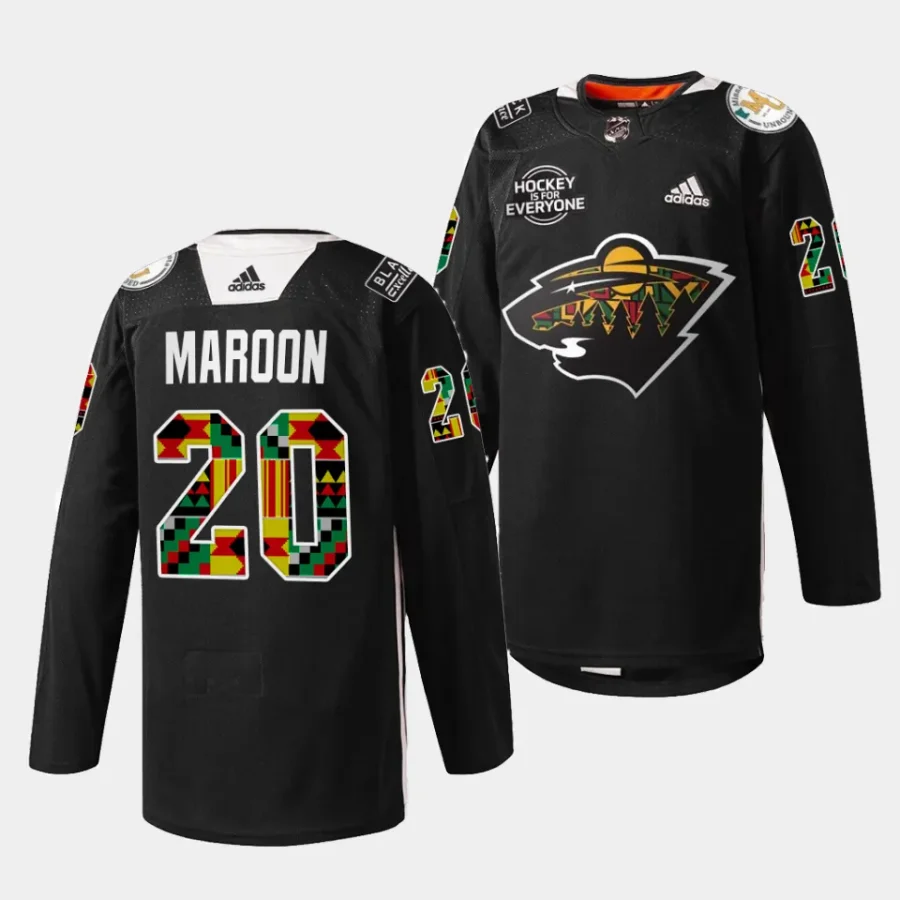 patrick maroon wild black black history month warmup jersey